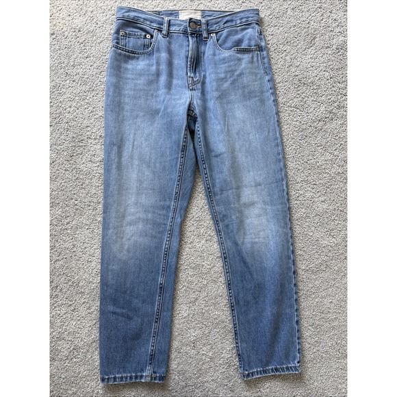 Everlane Denim - Everlane Ankle Skinny Jeans Size 26 Waist Mid Rise Blue Denim 98% Cotton Stretch